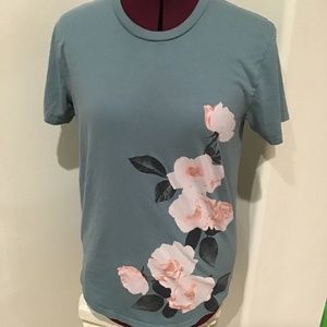 Hollister California- Floral Cotton Tee
